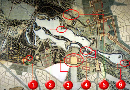 Map of Gatchina Park.